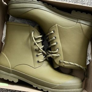 Madewell Lace-up Lugsole Rain Boot